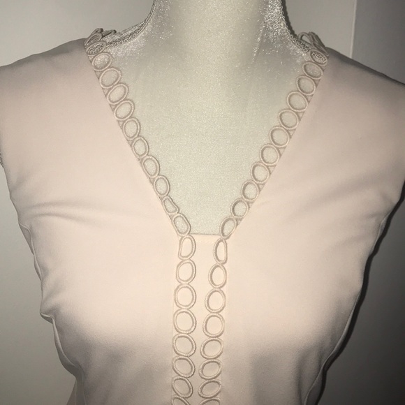 Calvin Klein Very Light Peach Pencil Dress - Picture 4 of 5